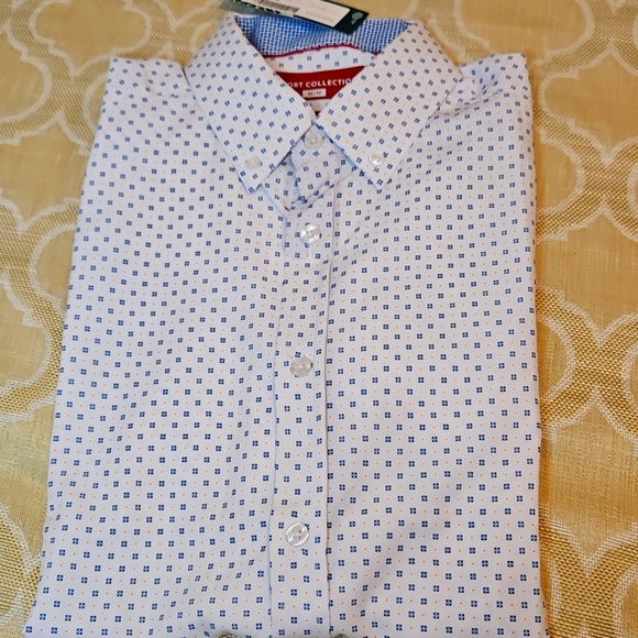 NWT Report Collection Stitch Fix 4 Way Performance Short Sleeve Sport Shirt Sz.M - Picture 1 of 9